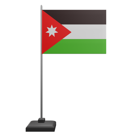 Drapeau jordanie  3D Icon