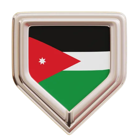 Drapeau jordanie  3D Icon