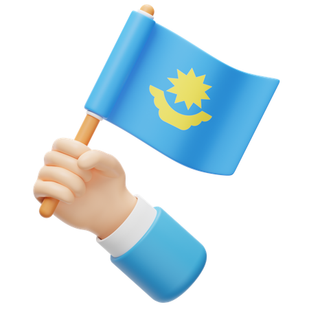 Drapeau du Kazakhstan  3D Icon