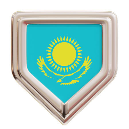 Drapeau du Kazakhstan  3D Icon