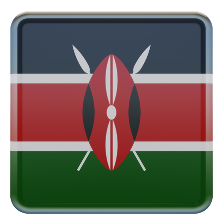 Drapeau kenyan  3D Flag