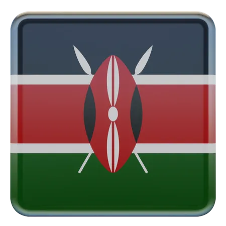 Drapeau kenyan  3D Flag