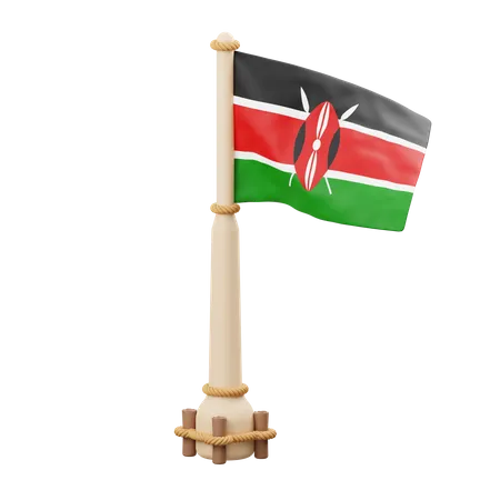 Drapeau kenyan  3D Icon