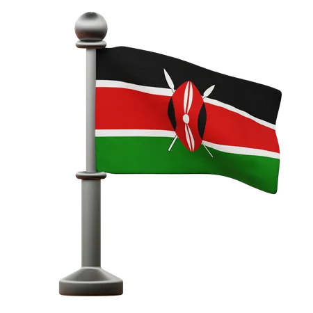 Drapeau kenyan  3D Icon