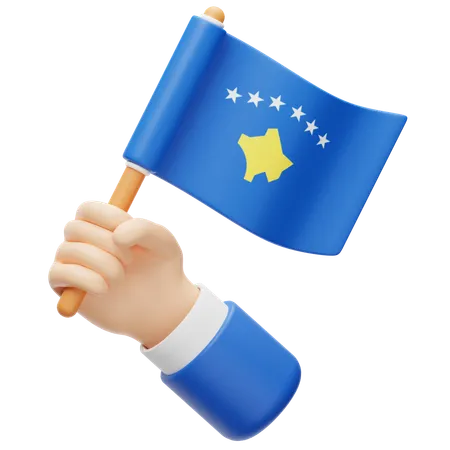 Drapeau du Kosovo  3D Icon