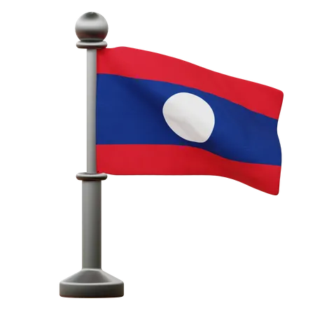 Drapeau du Laos  3D Icon