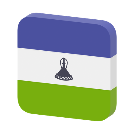Drapeau du Lesotho  3D Icon