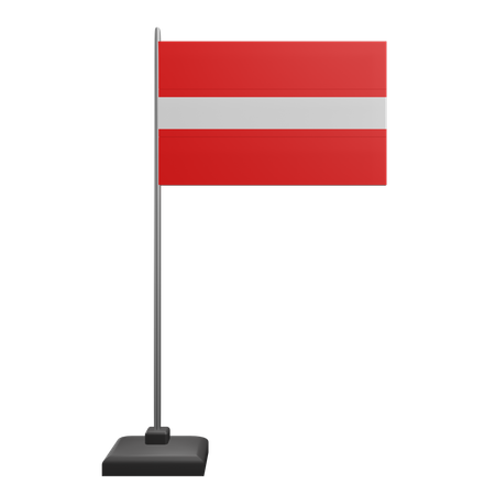 Drapeau de la Lettonie  3D Icon