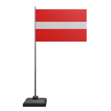 Drapeau de la Lettonie  3D Icon