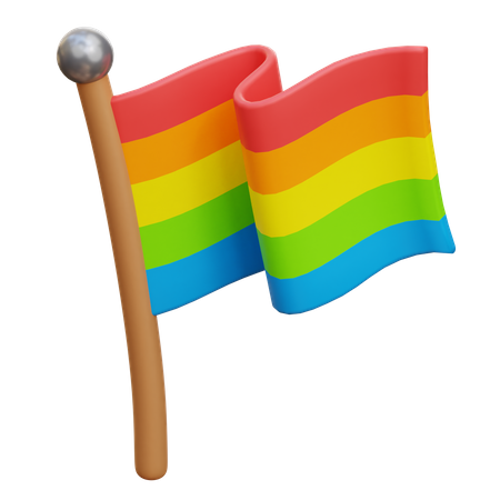 Drapeau lgbt  3D Illustration