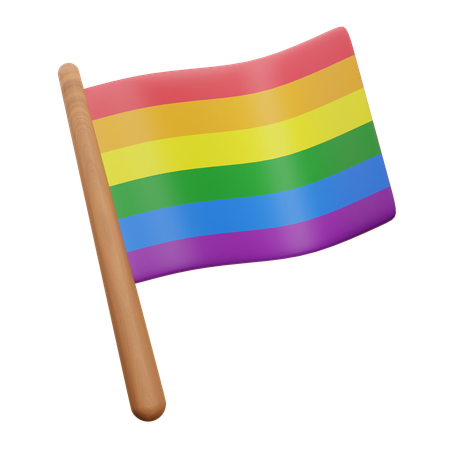 Drapeau lgbtq  3D Icon