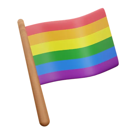 Drapeau lgbtq  3D Icon