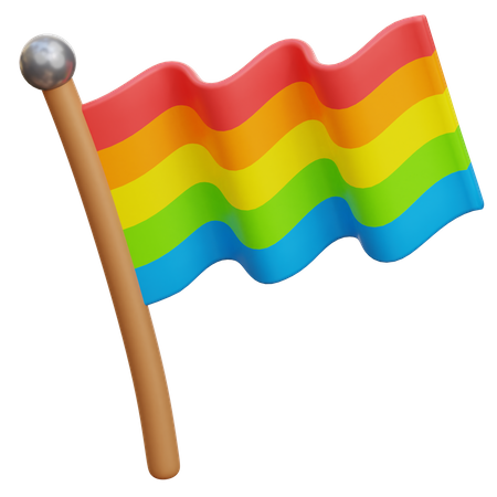 Drapeau lgbtq  3D Illustration