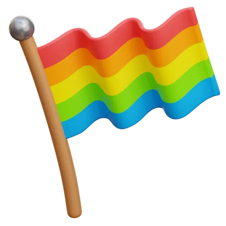 Drapeau lgbtq  3D Illustration