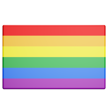 Drapeau lgbtq  3D Illustration