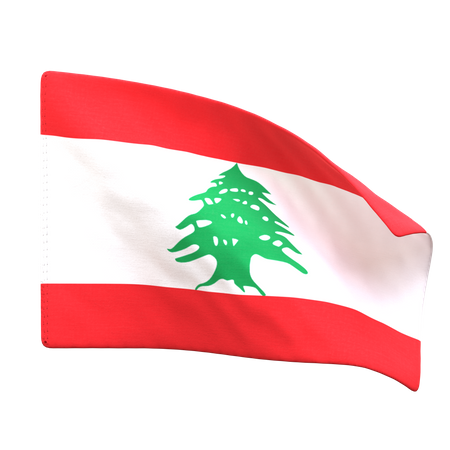 Drapeau du Liban  3D Icon