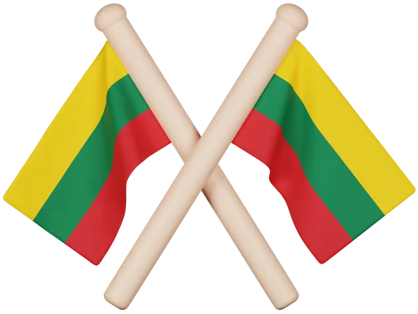 Drapeau de la Lituanie  3D Icon