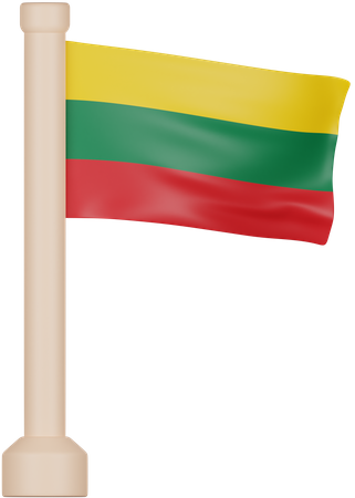 Drapeau de la Lituanie  3D Icon