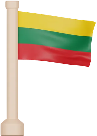 Drapeau de la Lituanie  3D Icon