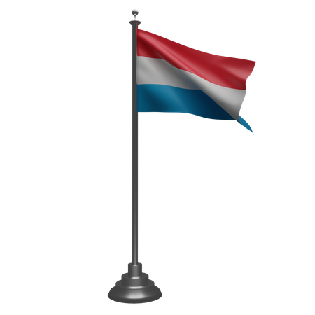 Drapeau luxembourgeois  3D Illustration