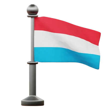 Drapeau luxembourgeois  3D Icon