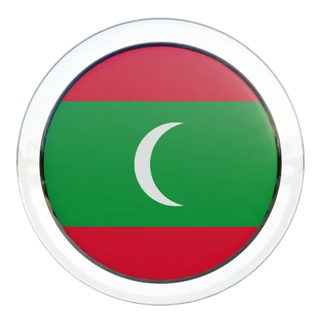 Drapeau des maldives  3D Flag