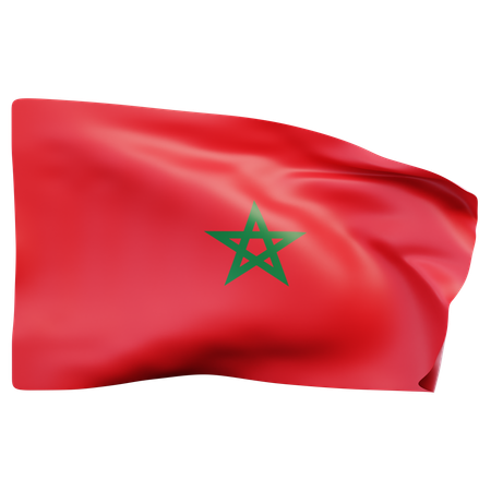 Drapeau du maroc  3D Icon