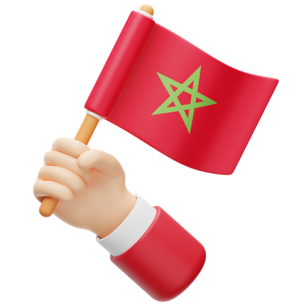 Drapeau du maroc  3D Icon