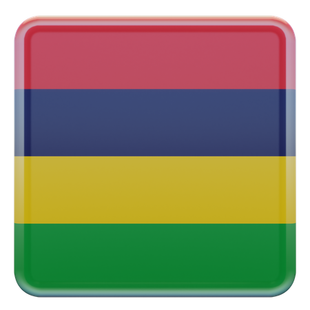 Drapeau mauricien  3D Icon