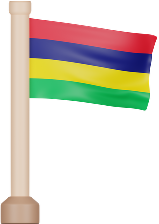 Drapeau mauricien  3D Icon
