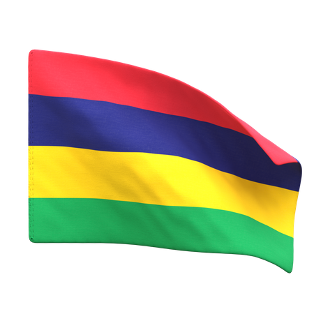 Drapeau mauricien  3D Icon
