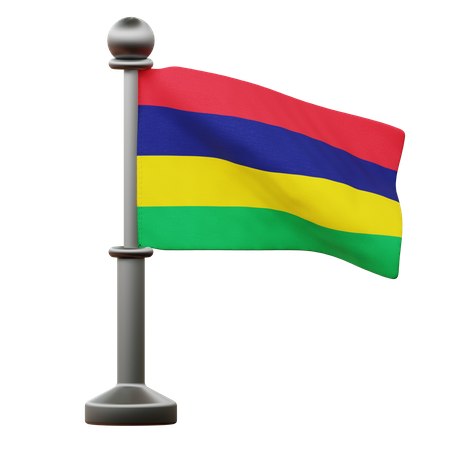 Drapeau mauricien  3D Icon