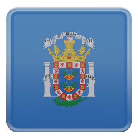 Drapeau de Melilla  3D Flag