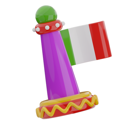 Drapeau mexicain  3D Icon