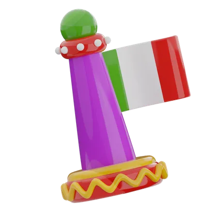 Drapeau mexicain  3D Icon