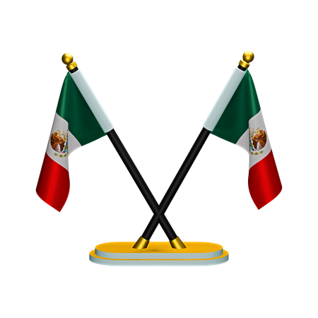 Drapeau du Mexique  3D Icon