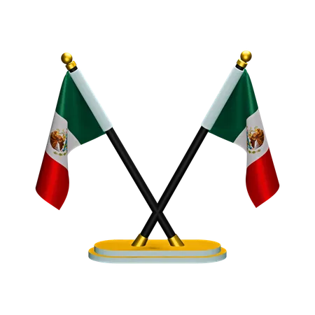 Drapeau du Mexique  3D Icon