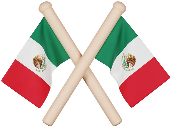 Drapeau du Mexique  3D Icon