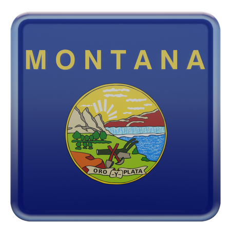 Drapeau du montana  3D Flag