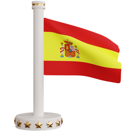 Drapeau national de l'espagne  3D Icon