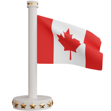 Drapeau national du canada  3D Icon