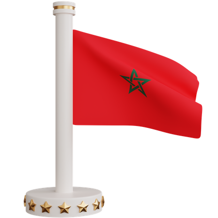 Drapeau national du maroc  3D Icon