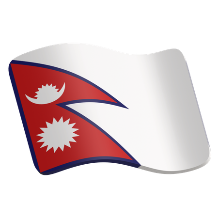 Drapeau du Népal  3D Icon