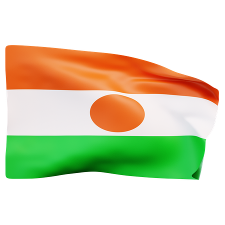 Drapeau du Niger  3D Icon