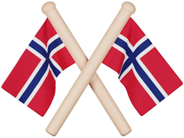 Drapeau de la Norvège  3D Icon