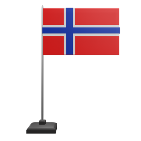 Drapeau de la Norvège  3D Icon