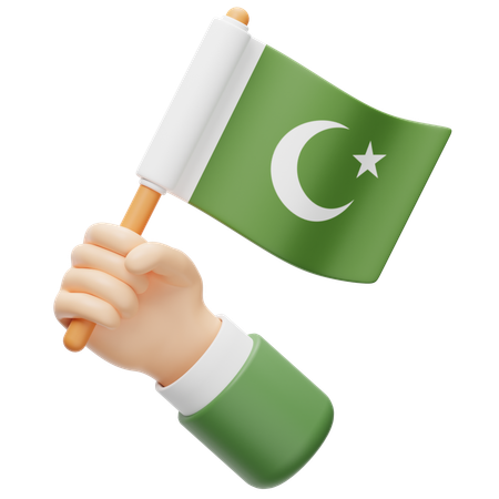 Drapeau pakistanais  3D Icon