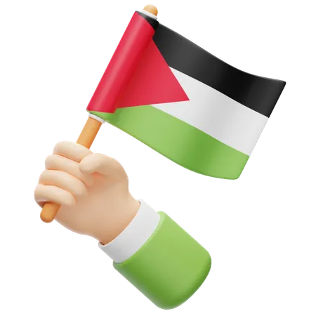 Drapeau palestinien  3D Icon