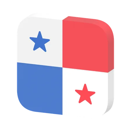 Drapeau panaméen  3D Icon