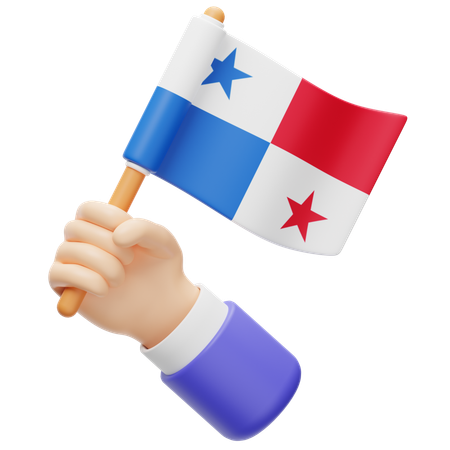 Drapeau panaméen  3D Icon